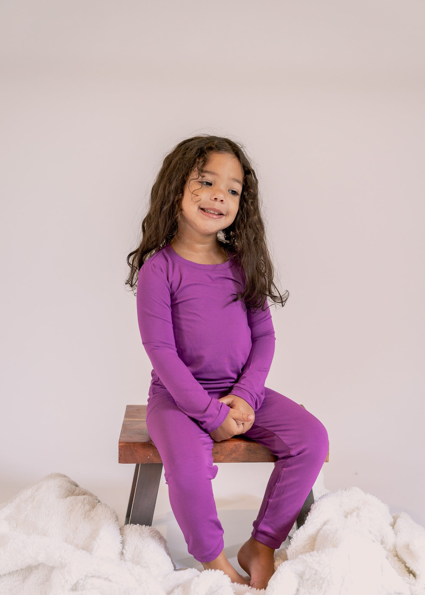 Long Sleeve Pajama Set in Orchid